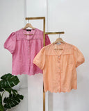 Davena Embroidered Buttondown Top