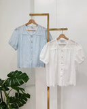 Davena Embroidered Buttondown Top