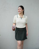 Zeca Collared Knit Top