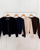 Eldia Long Sleeves Rib Knit Top