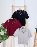 Zeca Collared Knit Top