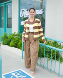 Denzie Longsleeves Stripe Knit Top