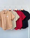 Jonee Embroidered Buttondown Top