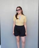 Katharina Collared Knit Top