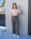 Beryll Collared Knit Top