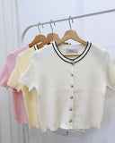 Eliah Premium Buttondown Knit Top