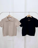 Leny Collared Knit Top