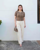 Eliah Premium Buttondown Knit Top