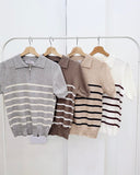 Aldia Premium Stripe Knit Top