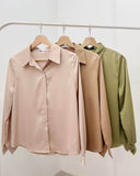 Trish Buttondown Silk Top