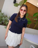 Aizen Premium Collared Knit Top