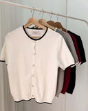 Felani Buttondown Knit Top