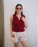 Hayla Sleeveless Rib Knit Top