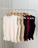 Hazelle Peplum Knit Top
