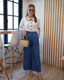 Emrie Collared Knit Top