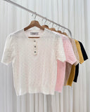 Edelynn Textured Knit Top
