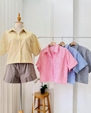 Clovia Buttondown Stripe Top
