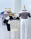 Ditsi Two-Tone Stripe Top
