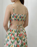 Sefina Premium Floral Eyelet Dress