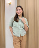 Samina Buttondown Stripe Top