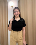 Elara Collared Cotton Top