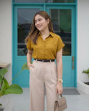Jovee Buttondown Satin Top