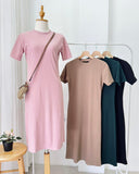 Nerra Ribbed Knit Dress