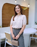 Feyan Puffsleeve Silk Top