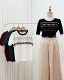 Bonie Printed Knit Top