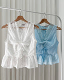 Korine Premium Eyelet Top