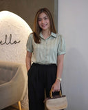 Rhyli Puffsleeve Silk Top