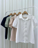 Rhyli Puffsleeve Silk Top