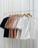 Feyan Puffsleeve Silk Top