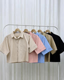 Mitchie Buttondown Collared Top