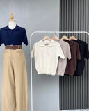 Shelo Collared Knit Top