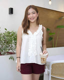 Wilah Ruffle Sleeveless Top