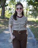 Ayan Stripe Knit Top