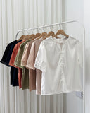 Feyan Buttondown Satin Top