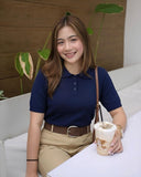 Shelo Collared Knit Top