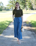 Leonard Garterized Denim Pants