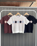 Carrol Printed Knit Top