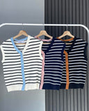 Jollie Two-Tone Knit Top