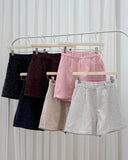 Shen Belted Tweed Shorts
