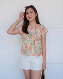 Rosette Premium Floral Eyelet Top