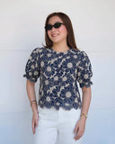 Azari Premium Eyelet Top