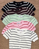 Vinka Stripe Knit Top