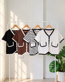 Lumien V-Neck Knit Top