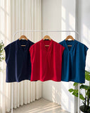Andrea V-Neck Silk Top