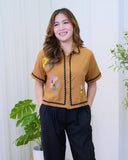 Blaise Embroidered Buttondown Top