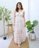 Kaine Premium Floral Eyelet Dress
